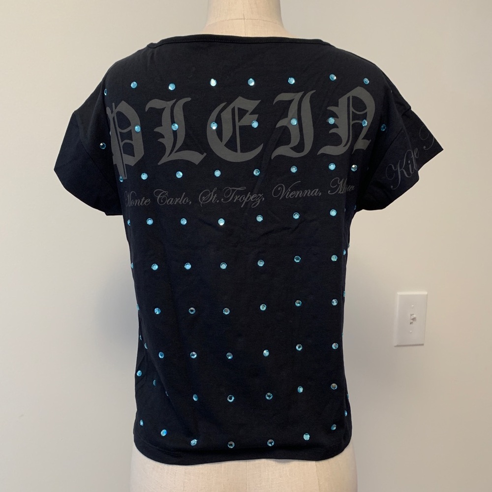Philipp Plein t-shirt Swarovski crystals size S
